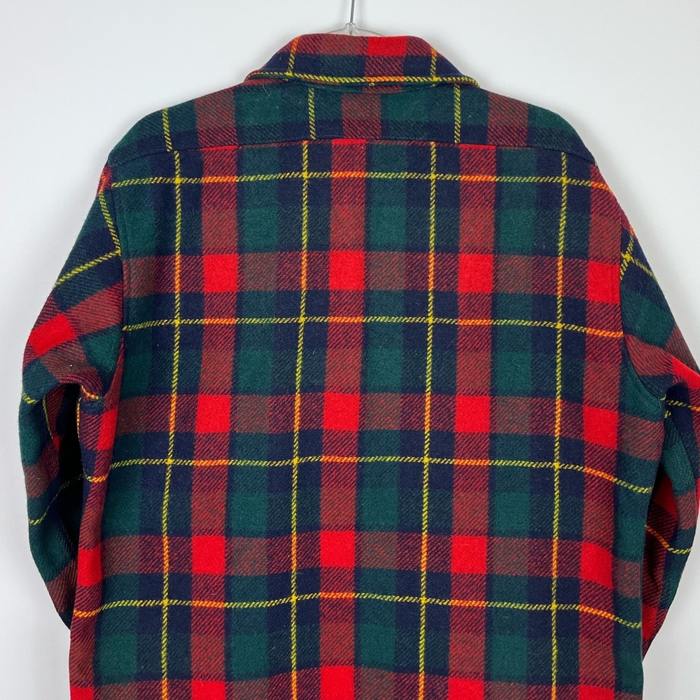 Vintage Pendleton Plaid Wool Flannel Button Down Shirt - Picture 7 of 10